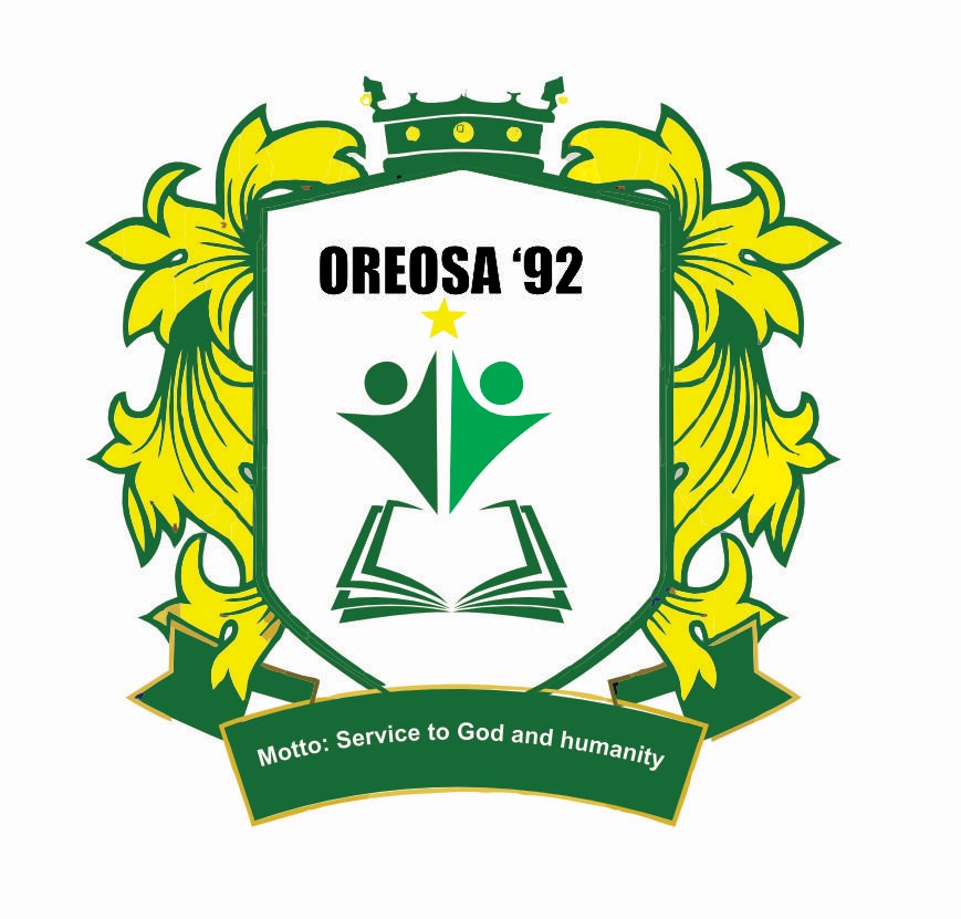OREOSA92 (Oshodi Royal Eminent Old Students' Association) crest